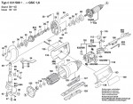 Bosch 0 601 500 142 GSC 1,6 Un-Hd Shear 240 V / GB Spare Parts GSC1,6